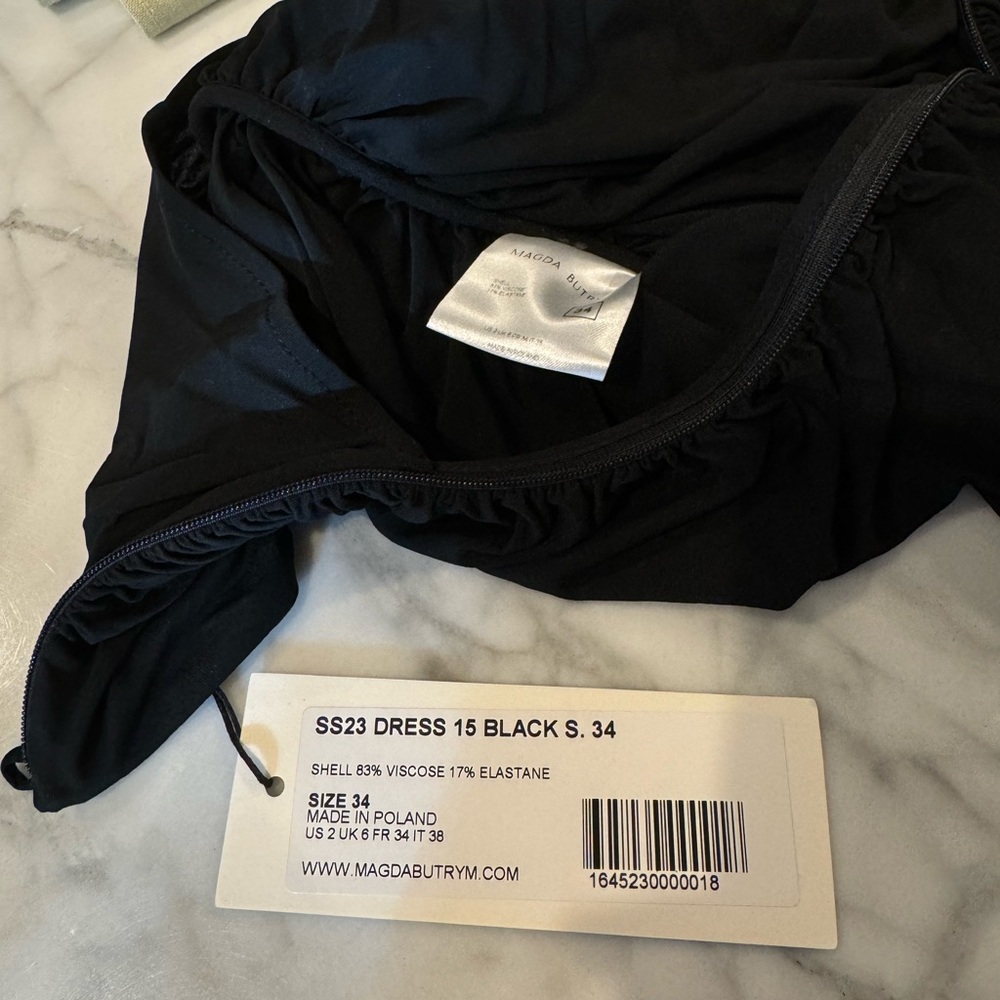 Magda Butrym floral-appliqué halterneck minidress size 34 - Picture 5 of 5